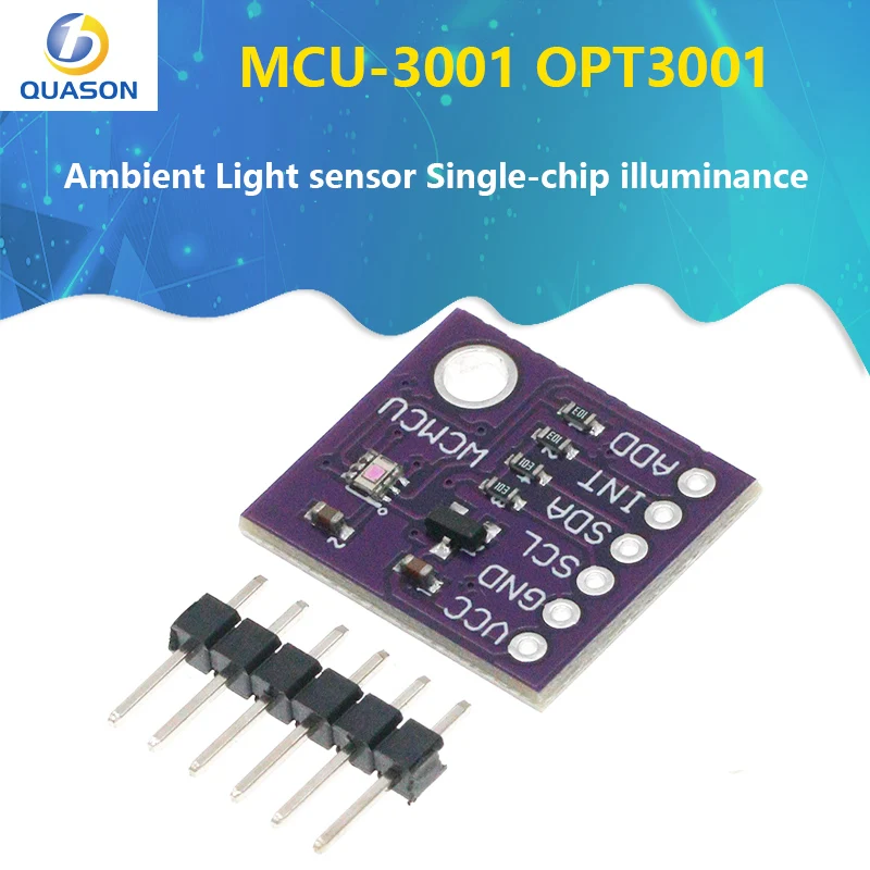 MCU-3001 OPT3001 Ambient Light sensor Single-chip illuminance meter for measuring light intensity like the human eye