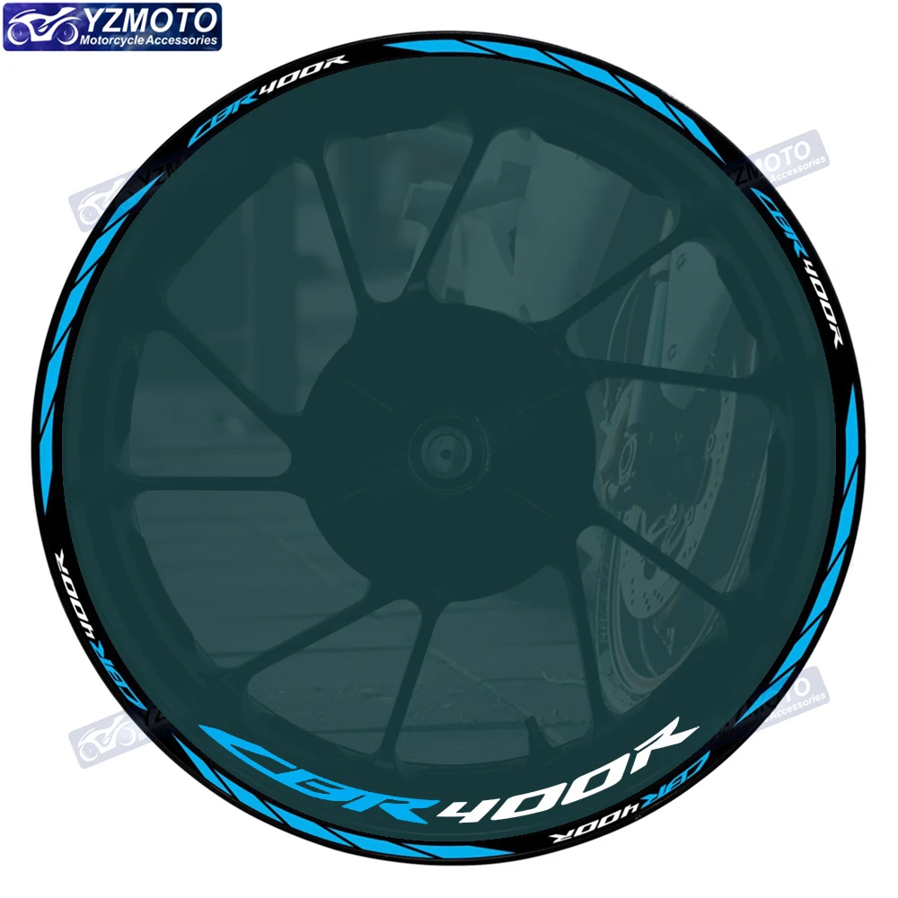 

Motorbike Racing Reflective 17 Inch Wheel Stickers Rim Stripe Tape Hub Motorcycle Decal Accessories Decorate For Honda CBR400R