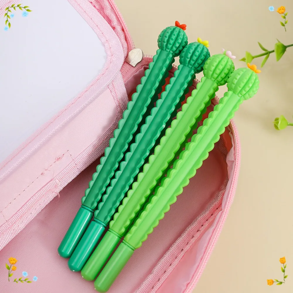 criativo kawaii cactus gel canetas conjunto para a escola papelaria de escritorio kid premios presentes volta as aulas 24 pcs 01