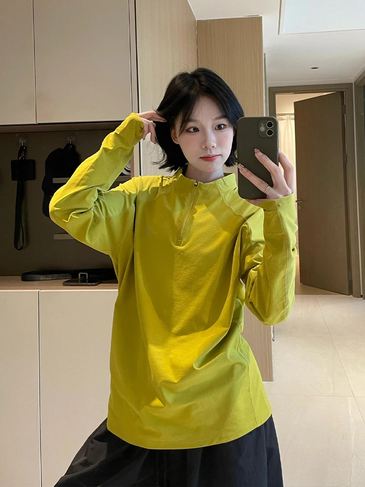 Camiseta larga de Yoga Sve para mujer Qui Dry bádminton orm ciclismo adiestramiento físico al aire libre Pilates sudadera ropa de gimnasia