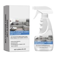 Fabric Dry Cleaner 120ml Stain Remover Multipurpose Cleaner Dry Cleaning Fabric Spray For Sofas Clothing Carpets