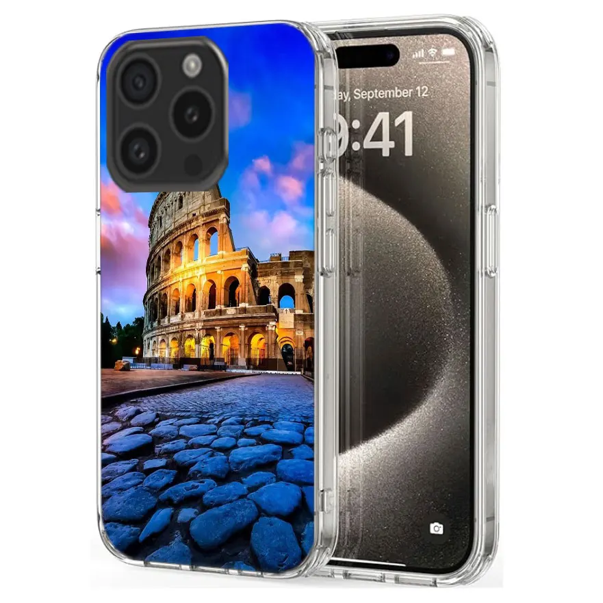 Colosseum Rome Italy Clear Phone Case For Apple iPhone 12 13 Mini 11 14 15 16 Pro Max Cover XS MAX XR Soft