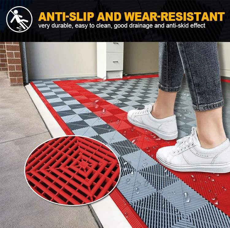 Interlocking Garage Floor Tiles Removable Flooring for Workshop