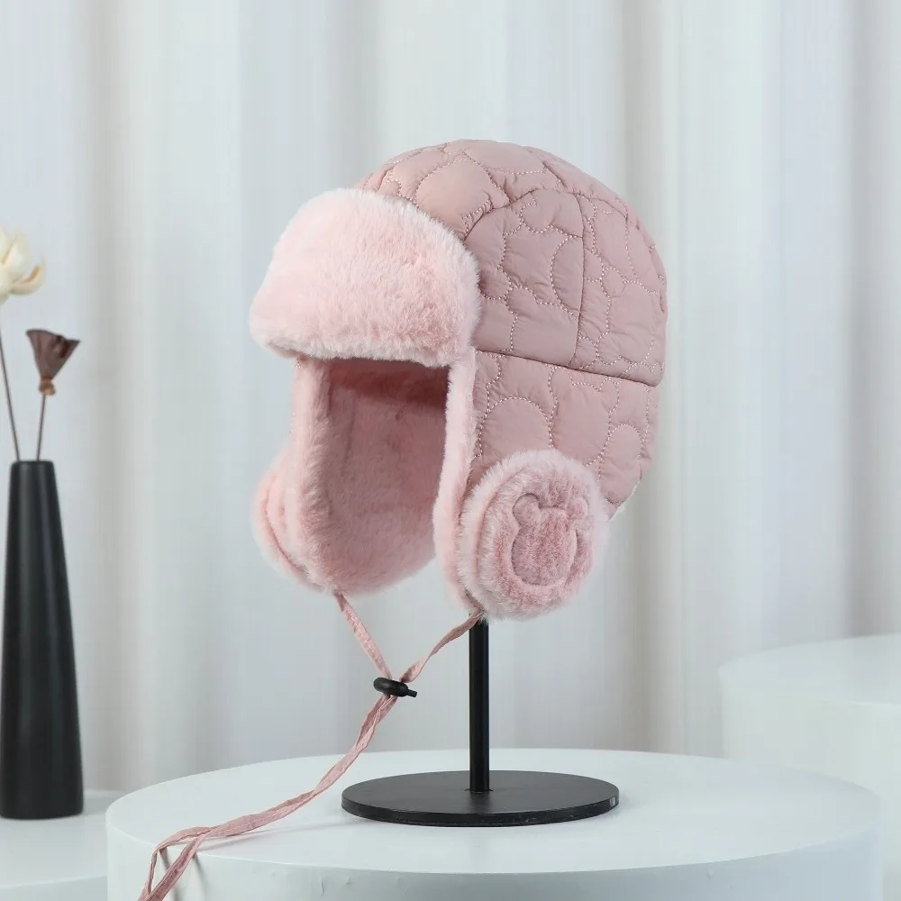 

New Warm Warm Hat Coldproof Windproof Pullover Cap Adding Velvet Ear Protection Hat Autumn and Winter