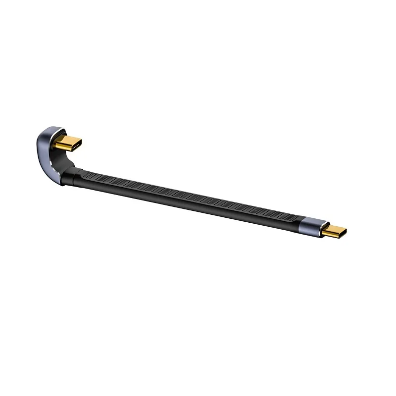 13cm USB4 Elbow USB4.0 Cable USB C to Type C Cord 8K 60HZ 40Gbps Data Cable PD240W Charging Cable for Laptop Mobile Phone