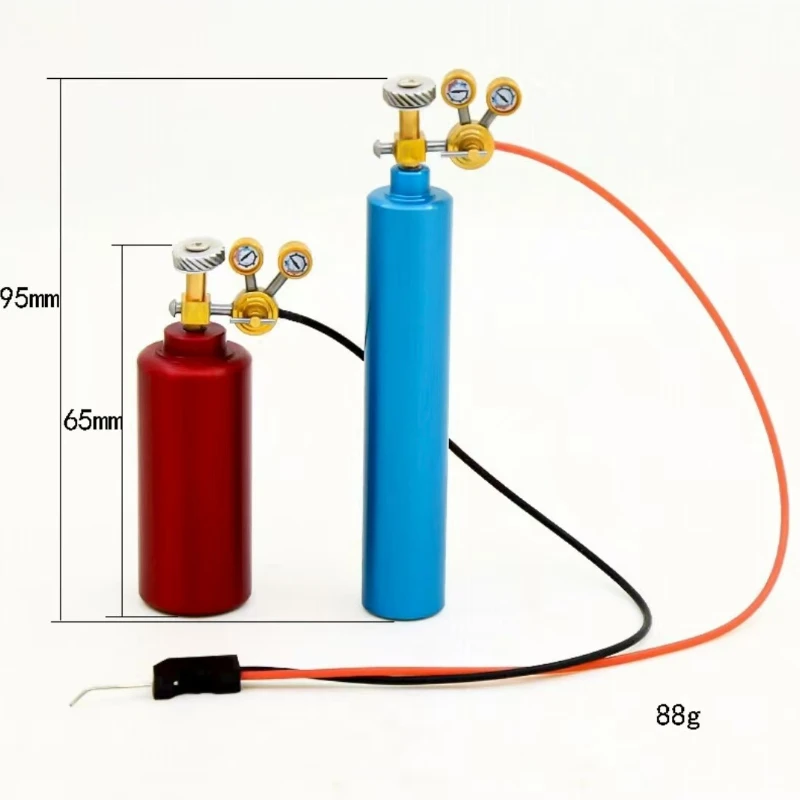 Bouteilles d'oxygène en alliage de Simulation, décoration de scène de réparation pour voiture sur chenilles 1/8 1/10 RC TRX4 SCX10 RC4WD D90 D110 TRX6 MK07 Tank 300