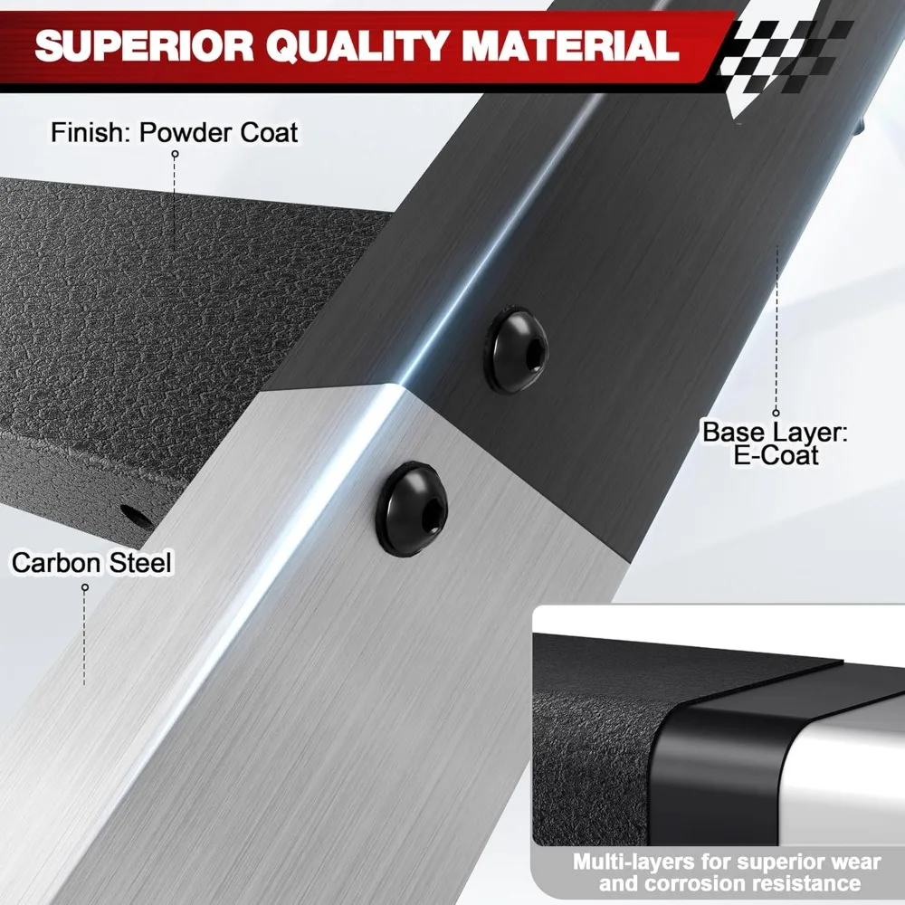 حاملات البضائع لسلة حامل السقف شديدة التحمل لـ 2010-2024 5th Gen Toyota 4Runner حلول تخزين الأمتعة فوقية