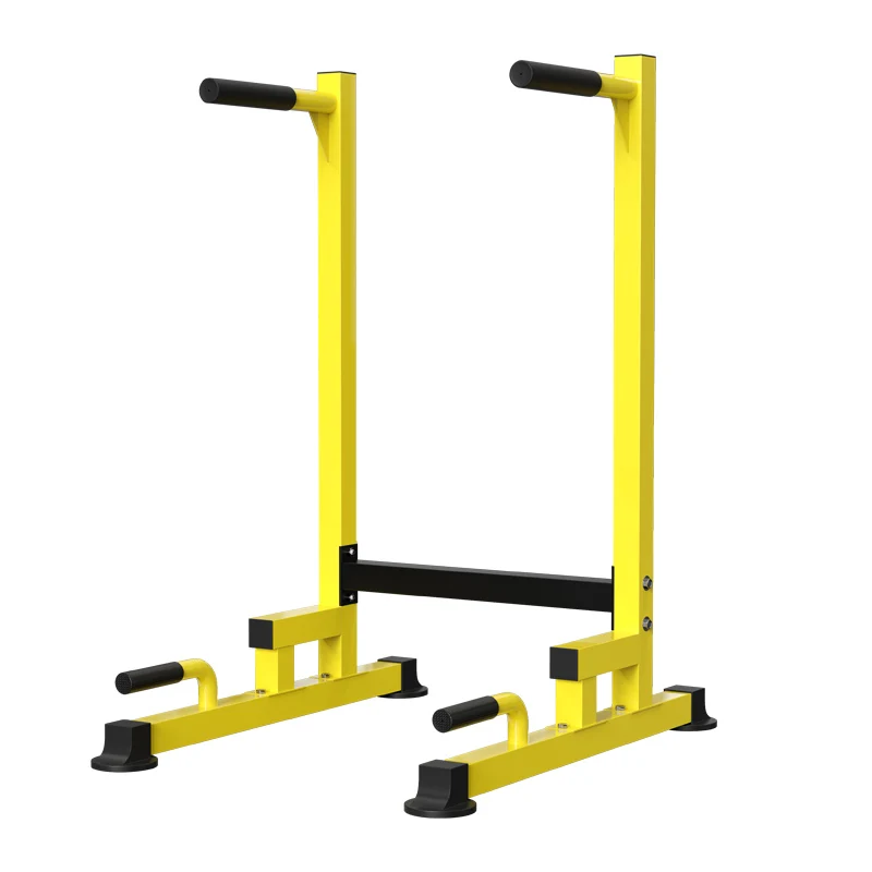 Portable Adjustable Steel Dip Rack Heavy-Duty Stabilizer for Indoor Calisthenics