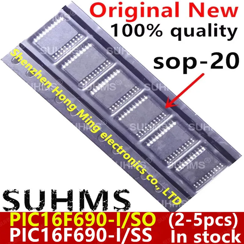(2-5 peças) 100% Novo PIC16F690-I/SO PIC16F690-I/SS PIC16F690-I PIC16F690 sop-20 PIC16F723-I/SO PIC16F723-I/SS PIC16F723 sop-28