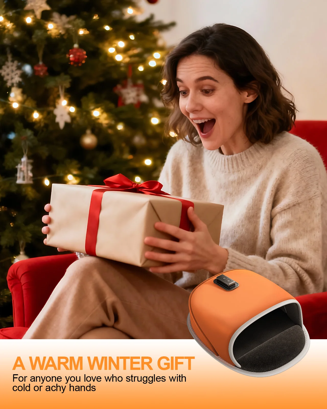 Eary 3 Settings Heated Mouse Pad Hand Warmer 5V/2A USB-C Hand Warming for Office Home Computer Laptop Gifts for Men Women Friend view 6