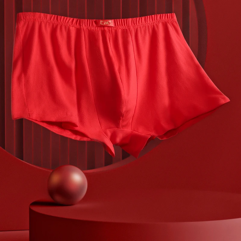 Comfortable skin-friendly red briefs, give her an exclusive sexy romantic surprise