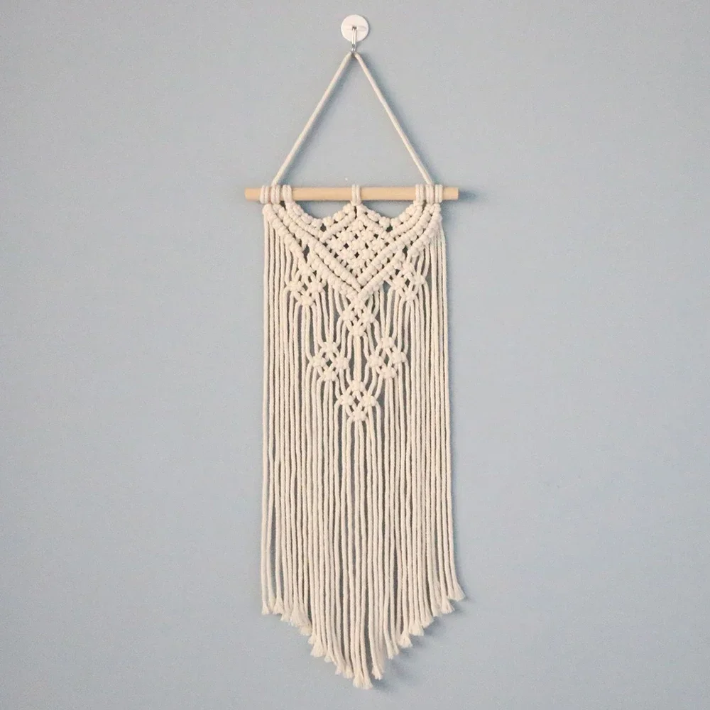 Macrame Wall Hanging Handwoven Bohemian Cotton Rope Tapestry Home Decoration European And American Style Wall Decoration