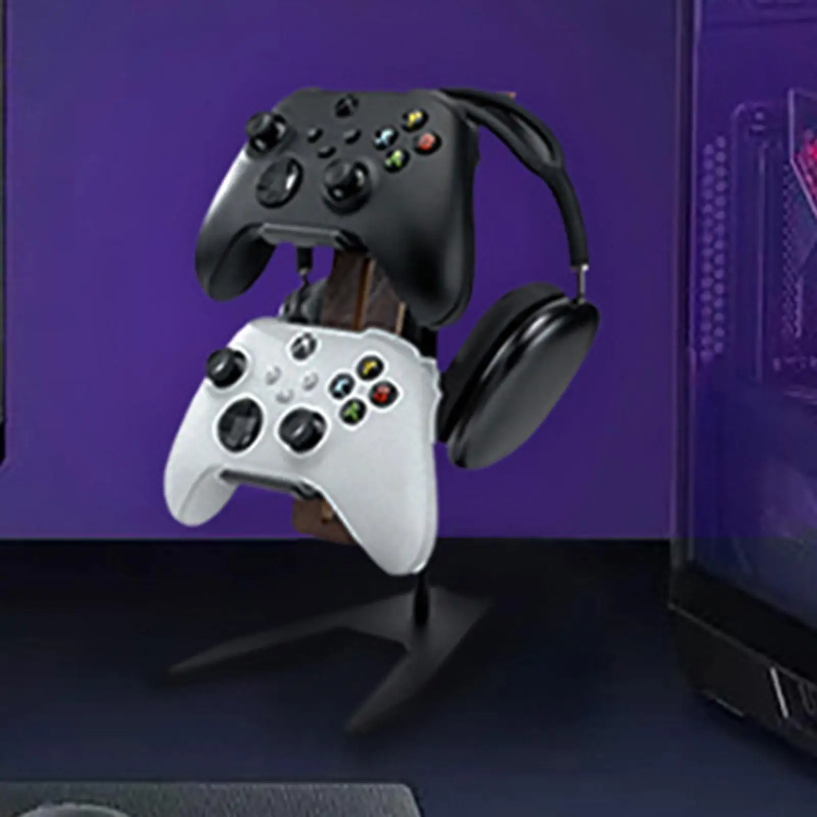 Holz Game Controller Rack Gaming Zubehör Universal Gaming Headset Ständer Holz Game Controller Rack Gaming Zubehör