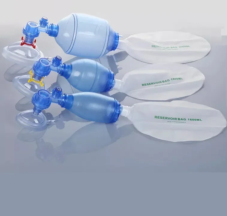 Reusable and medical Infant Resuscitator Manual Resuscitator PVC Manual  Arrest Oxygen Resuscitator Device