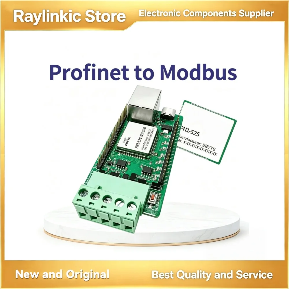 EBYTE PN1-S25 Profinet to Modbus Gateway 10/100M with 2 Serial Ports Ultra Small Size Built-in Firmware RS485/RS422