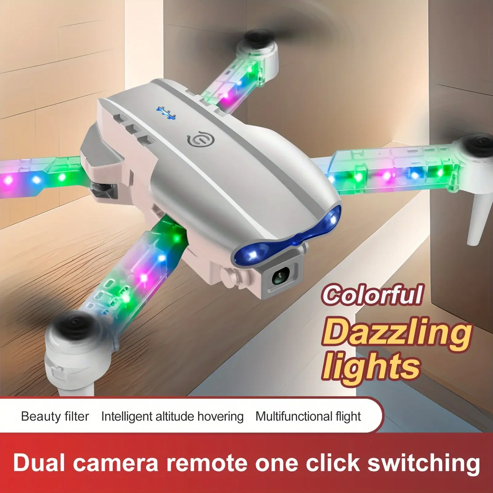 طائرة رباعية بدون طيار جديدة يمكن التحكم فيها بشاشة LCD E99 مع تحديد موضع التدفق البصري وإيقاف بمفتاح واحد للتصوير الجوي #1