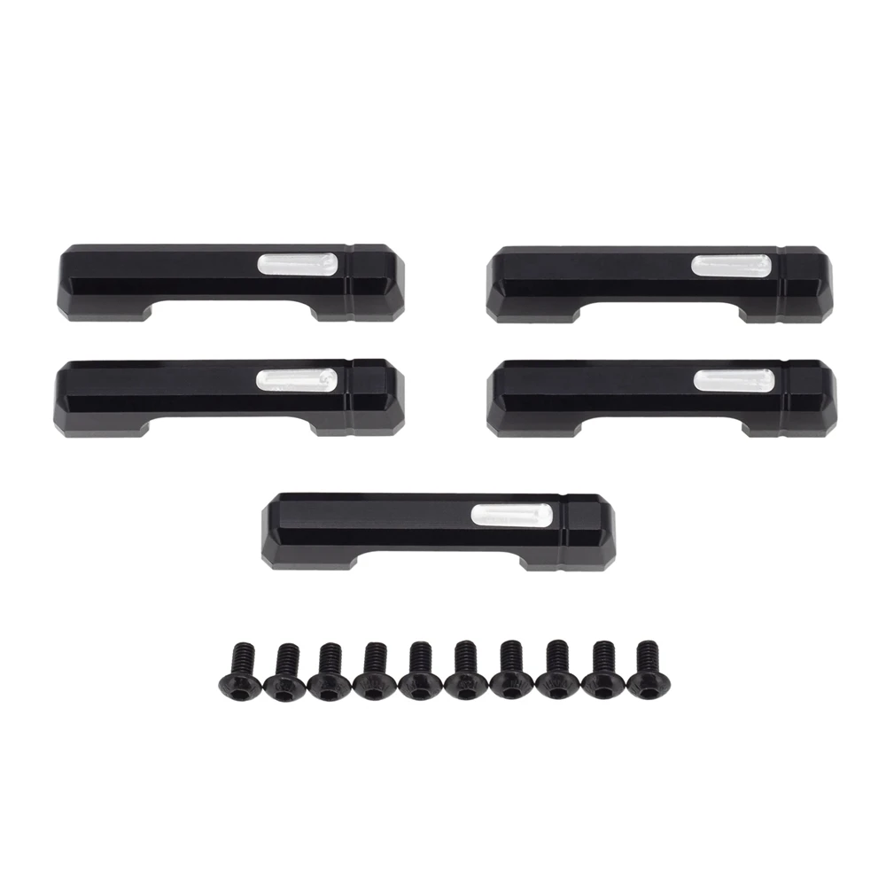 5Pcs Metal Door Handles Decoration for Axial SCX6 Jeep JLU Wrangler 1/6 RC Crawler Car Upgrade Parts