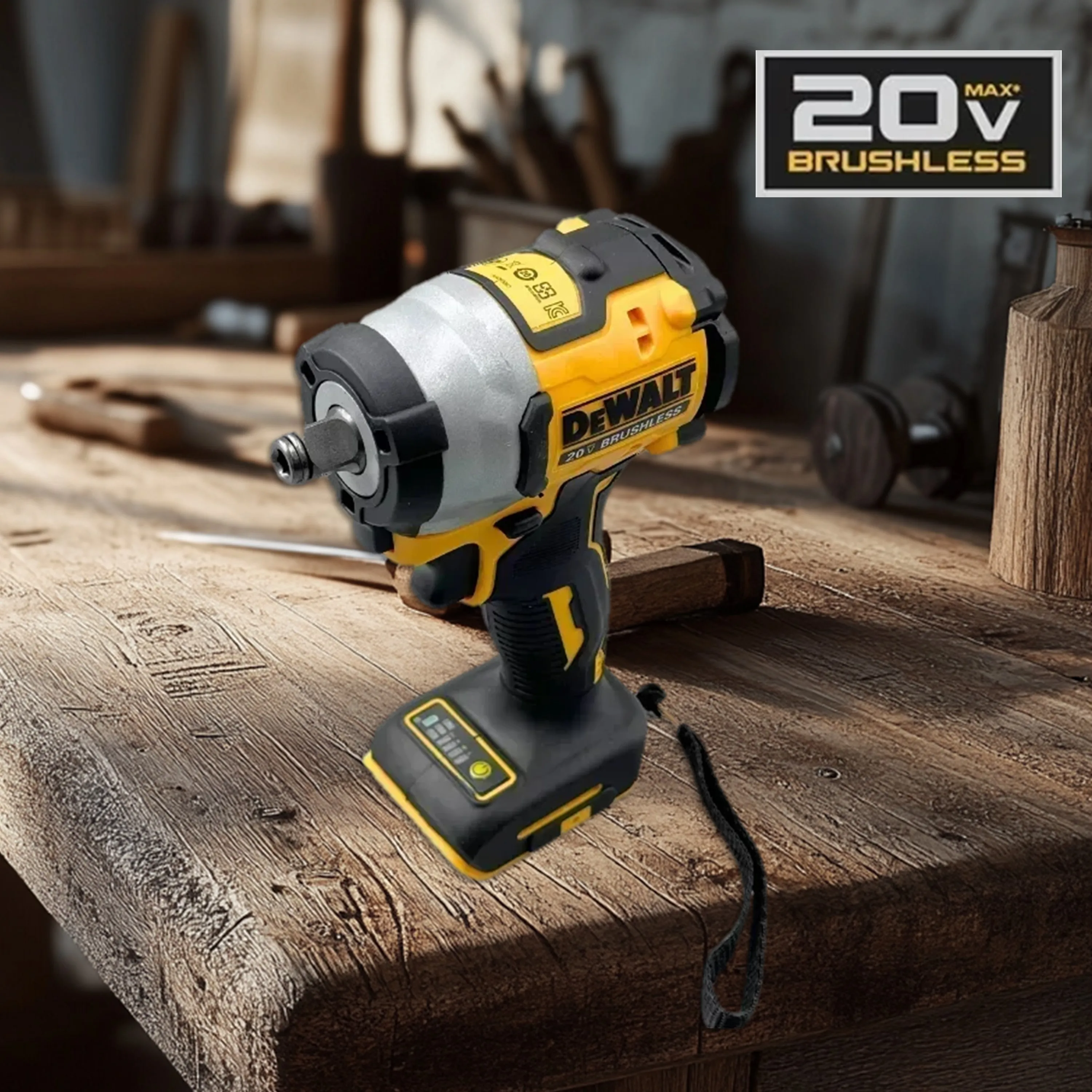 Dewalt DCF922 Electric Impact Wrench Rechargeable High Torque 406Nm(Reverse) 1/2" 2500 RPM Universal 20V Battery Power Too
