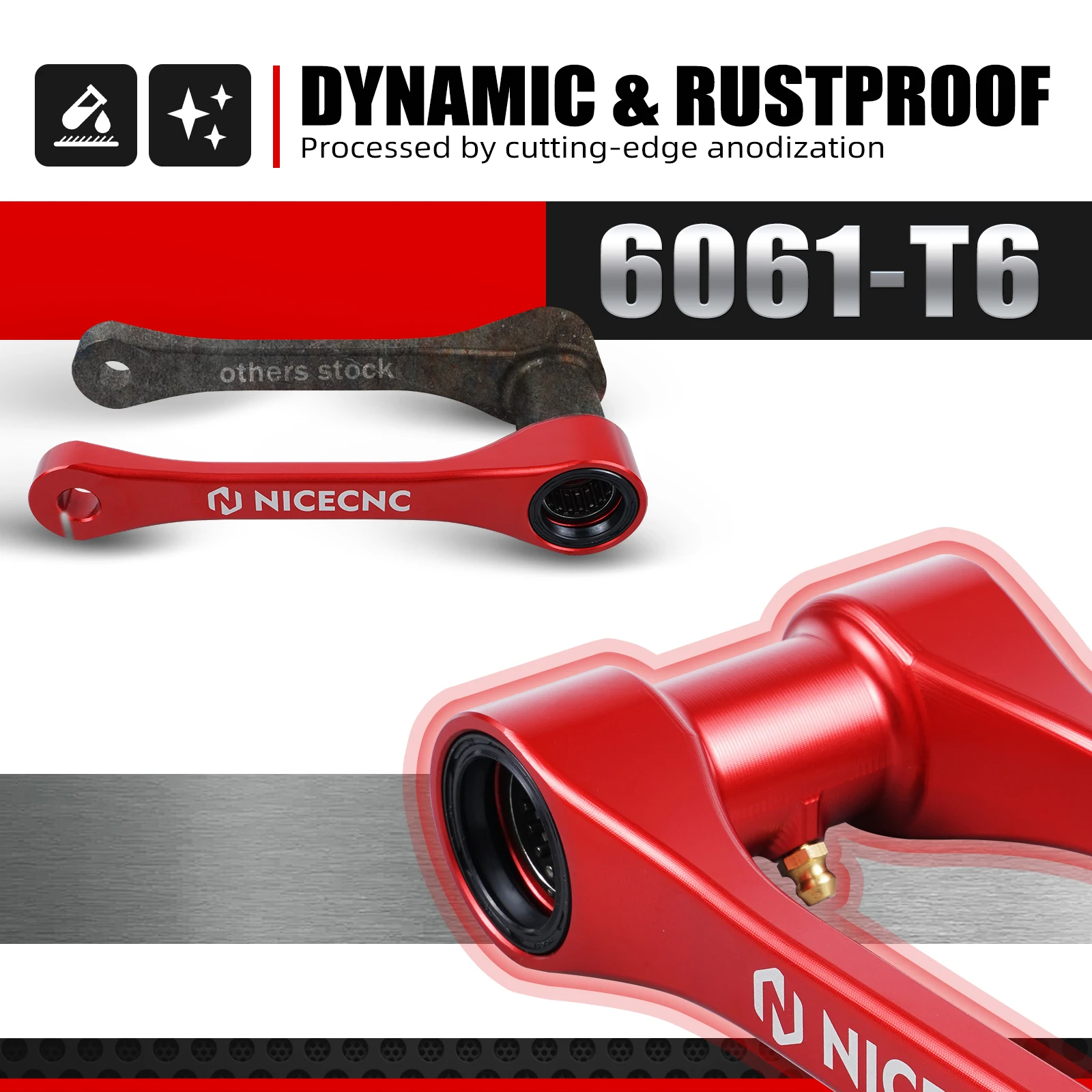NICECNC لـ Beta X-Trainer 300 XTRAINER 250 RR300 RR250 RR125 RR350 RR390 إندورو وصلة خفض ألومنيوم قابلة للتعديل 1.25IN 30 مللي متر