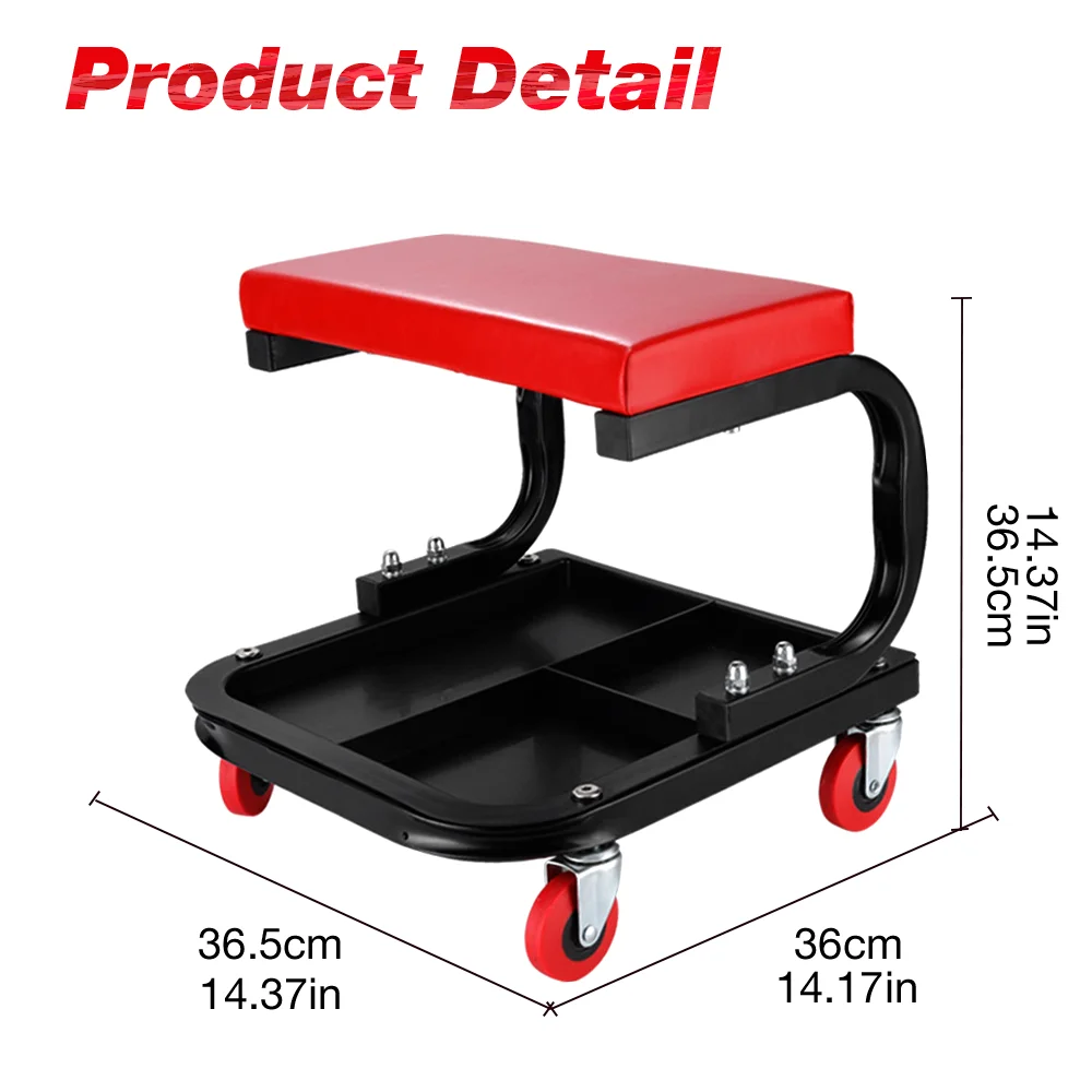 Car Multi-Function Chair Mechanic With Roller Wheels,For auto Repair Tool,Mobile Seat,Mechanical Workshop Seat With Tool Tray