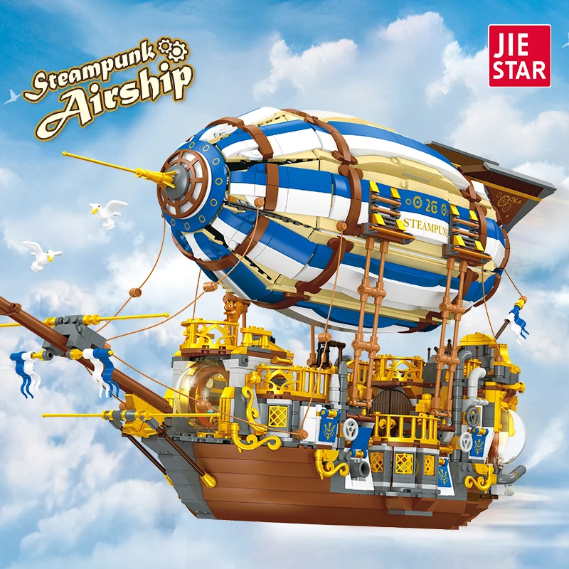 3272pcs MOC Idea Steamship Building Blocks Model Ship Bricks Constructio Assembling DIY Toys for Boys Birthday Gift Set