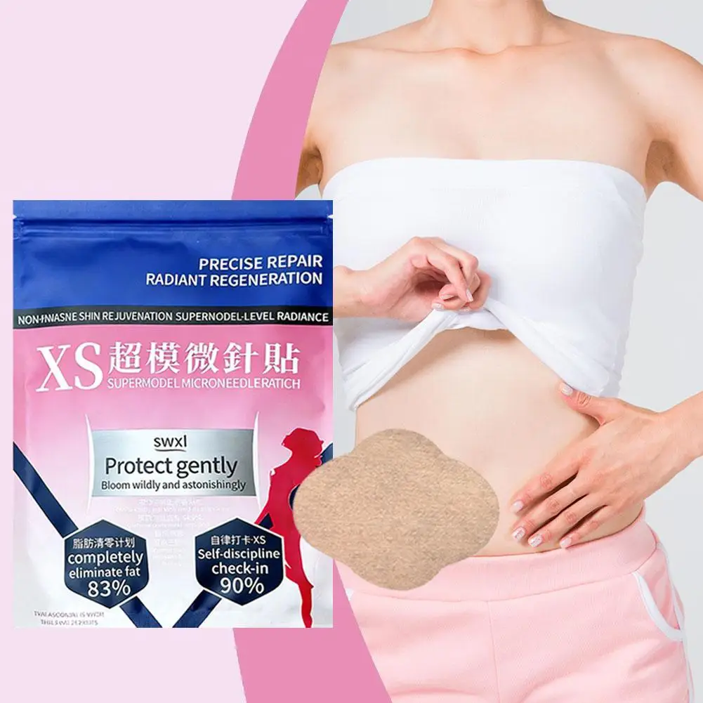 1/3/5box 10pcs Supermodel Microneedle Patch Herbal Weight Loss Slimming Sticker Improve Metabolism Dissolve Fat Wormwood Paste