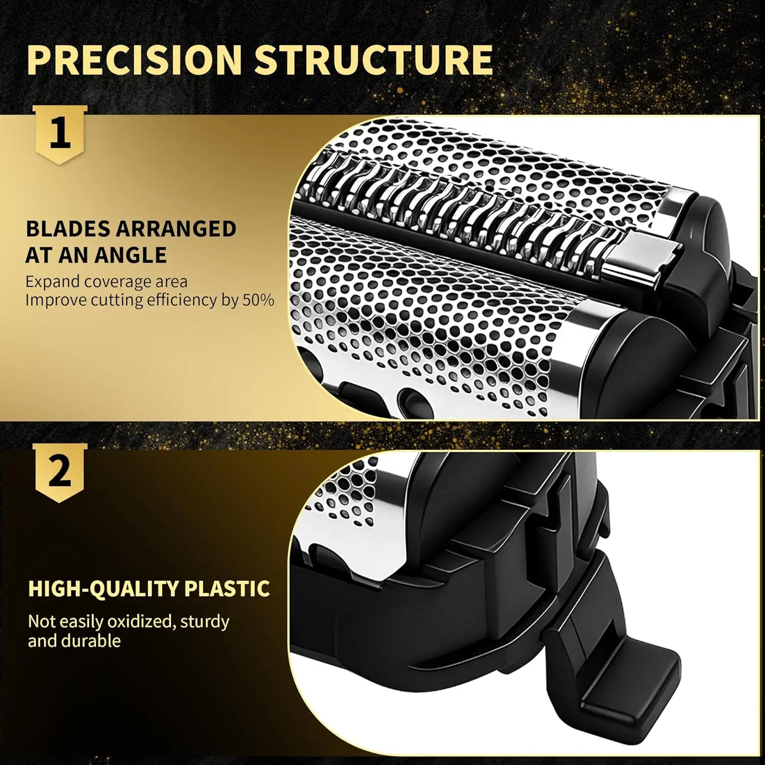 Replacement Blades Foil For Panasonic ARC3 Electric Razor for Men, Outer Foil and Inner Blade 3-Blade Shavers ES-LL41-K, ES81035