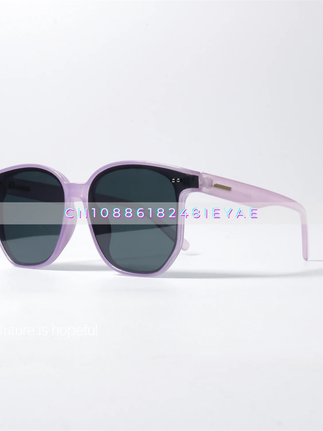 Jelly Purple Polarized Sunglasses Uv400 Anti-ultraviolet Radiation Gm Style Niche Personalized Sunglasses