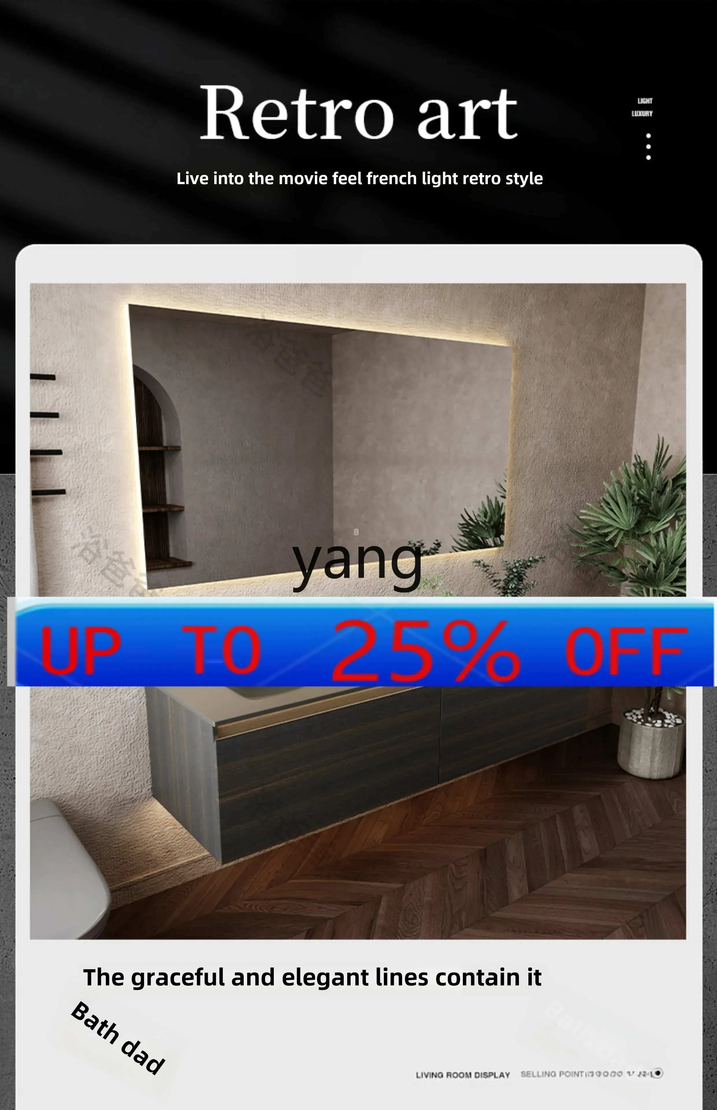 

ltt rock slab hot bending ceramic seamless integrated basin bathroom cabinet combination medium and ancient style