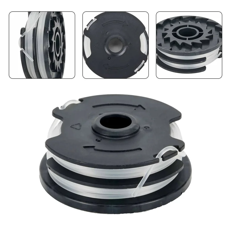 A50U 6Pcs Thread Spools For LIDL/Parkside Cordless Grass Trimmer PRTA 20-Li A1 B2 C3 String Garden Tool Replacement Part