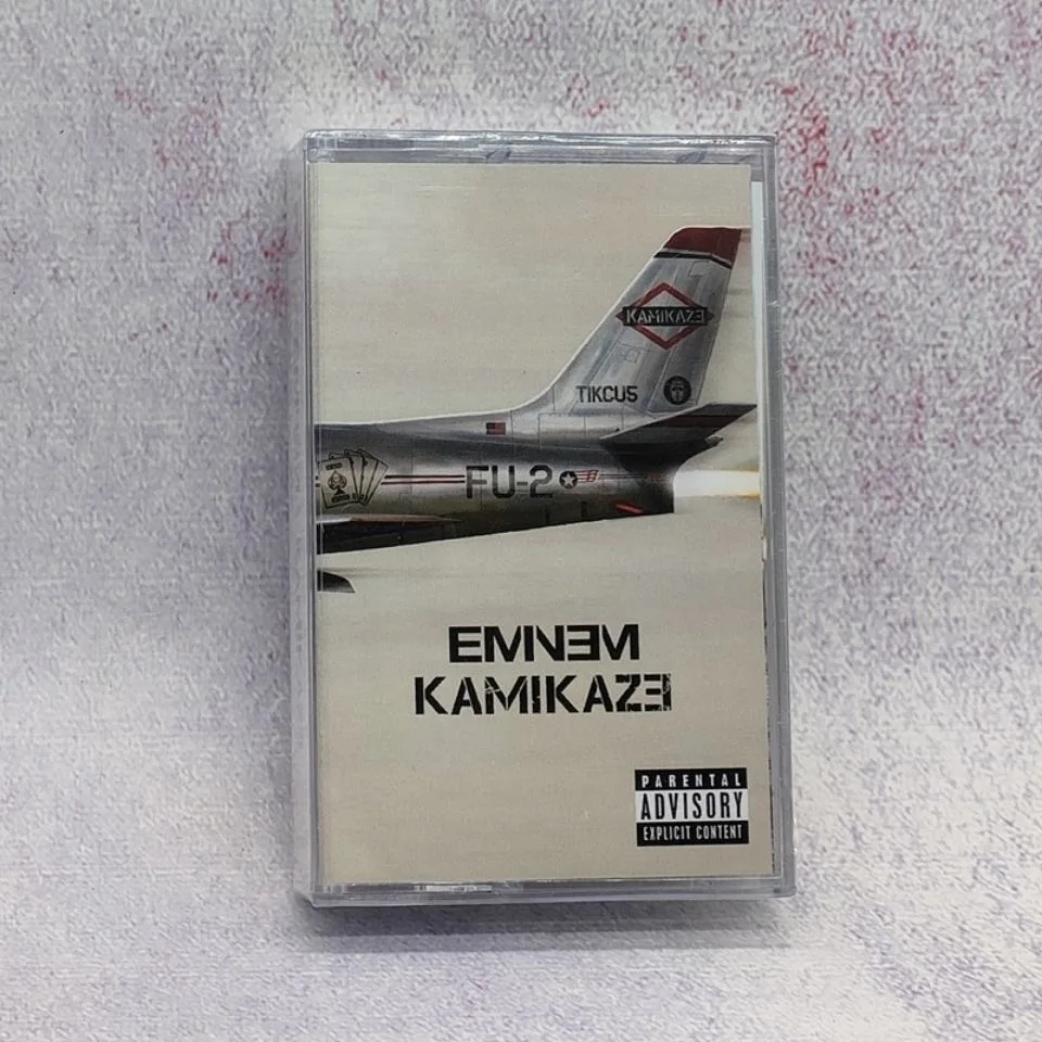 

Классическая Музыкальная лента Eminem, альбом Kamikaze, кассеты, косплей, звуковые треки, бокс-рекордер, автомобильная лента для Walkman, семейная музыкальная коллекция, подарок