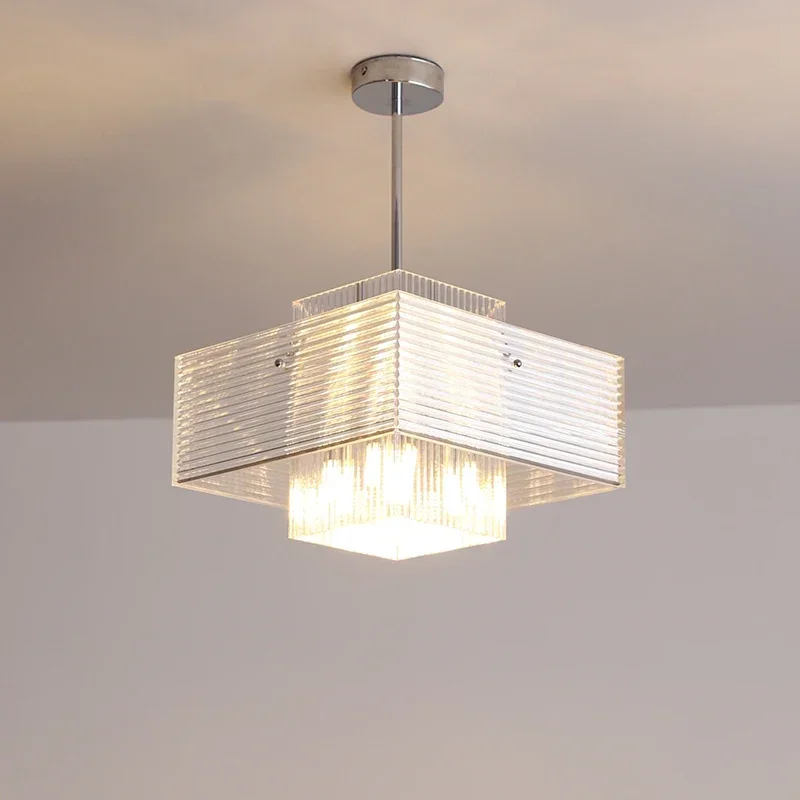 

Modern Simple Led Pendant Lamp Personalized Design Single Head Glass Chandelier Lighting For Living Room Bedroom Home