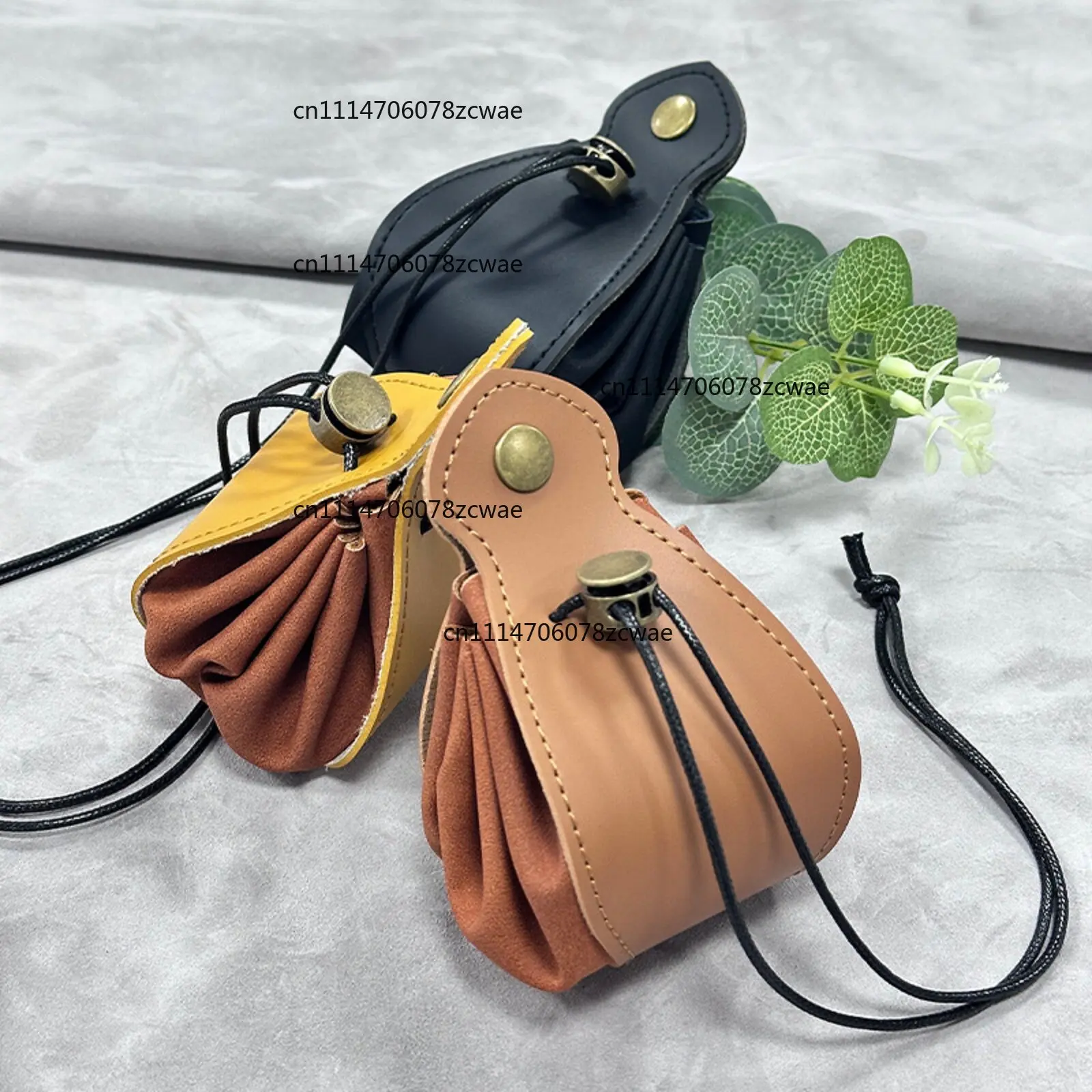 Foldable PU Leather Drawstring Dice Storage Bag Dice Tray Pouch for DND RPG Tabletop Role Playing Board Game Dice Collection