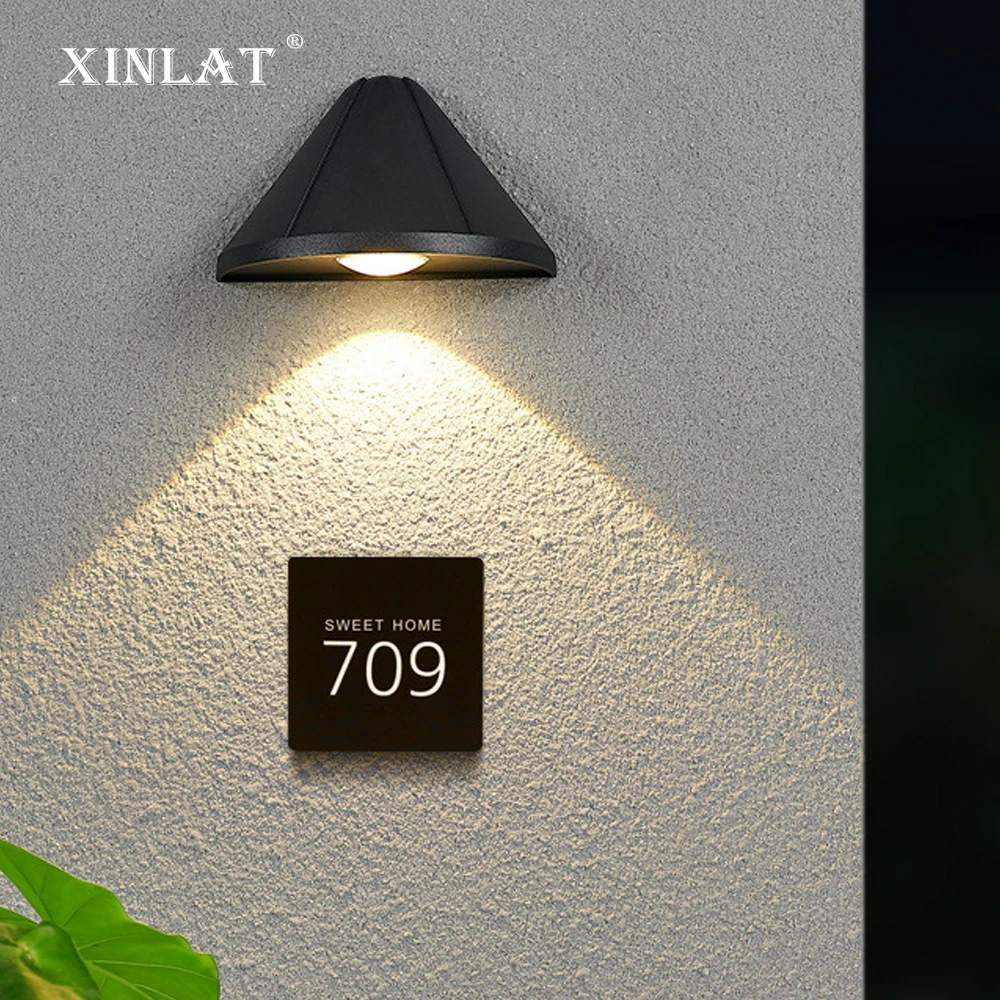 New Led Outdoor Wall Door Sign Wall Light Housing Hotel Room Doorway Lighting Aisle Bedroom Bedside Light Fixtures