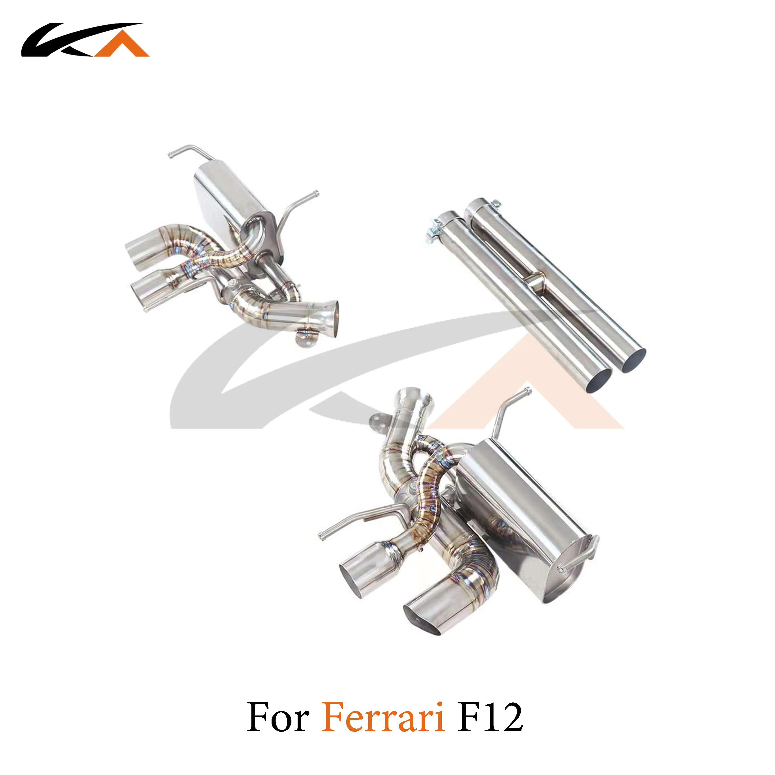 

KA Tuning exhaust system stainless catback for Ferrari F12 V12 6.3L rear section performance muffler valve