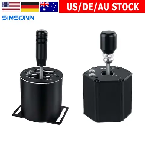SIMSONN Sim Racing Gear Shifter 7+R / 6+R H Gear for Driving Simulator Games Manual Gear USB for PC Logitech G25 G27 G29 G920