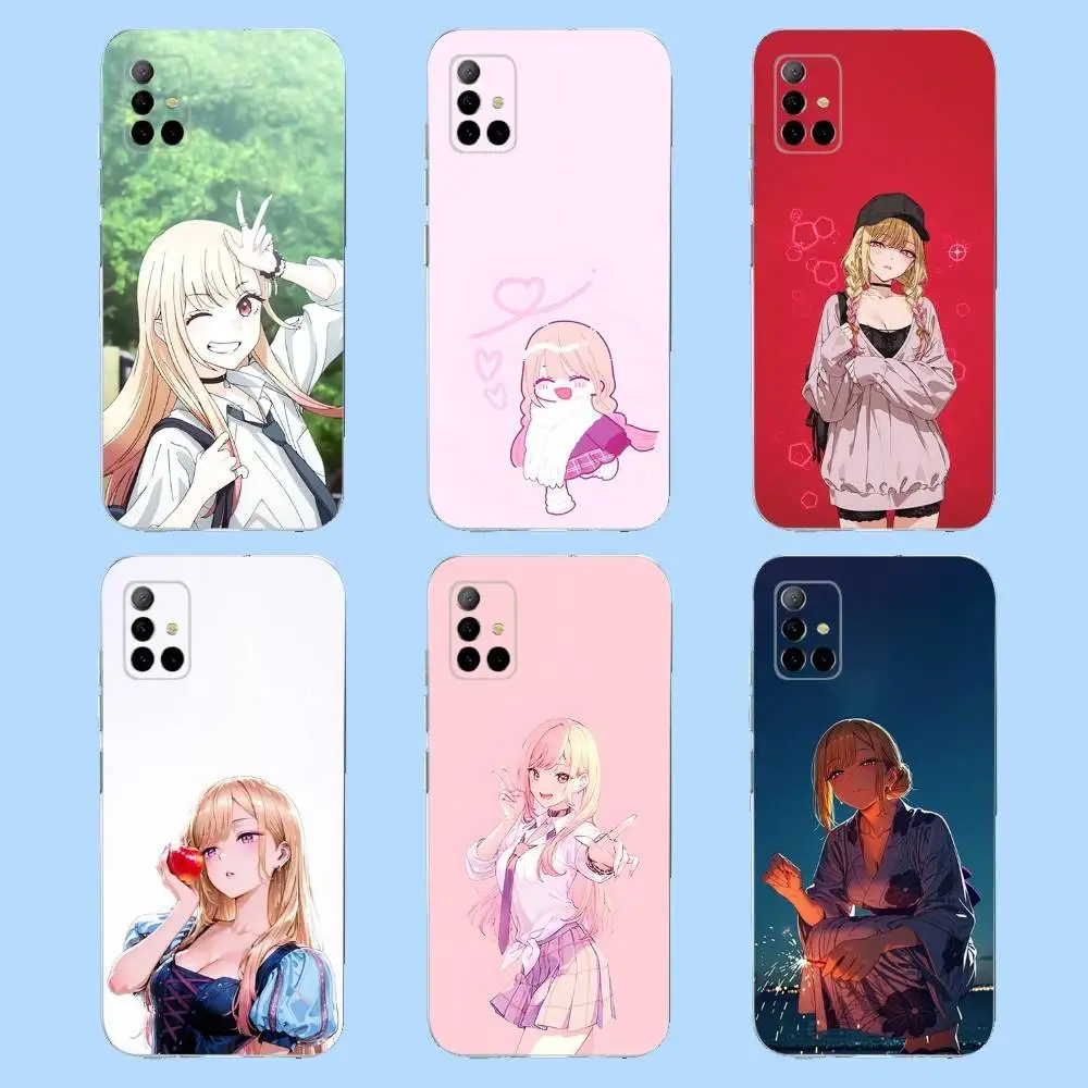

M-Marin Kitagawa Anime Phone Case For Samsung S30,23,21,22,20 FE lite,S10,9,PIus Note20ultra Soft Transparent