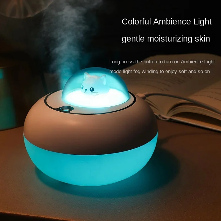 300Ml Air Humidifier น่ารักแมวมินิขนาดเล็กน้ำมันหอมระเหยความคิดสร้างสรรค์ USB Humidifier Aroma Diffuser
