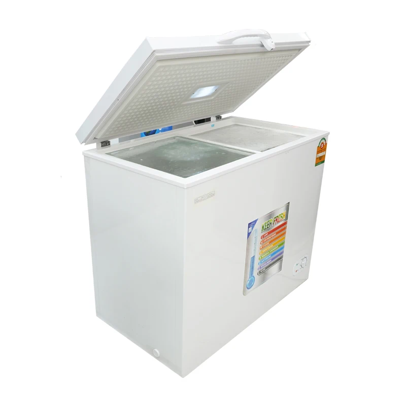 

Tengo SN-CF260 Mini Fridge Frezzer Frezzer Glass Doors Ice Cream Mini Refrigerator Refrigerator for Home