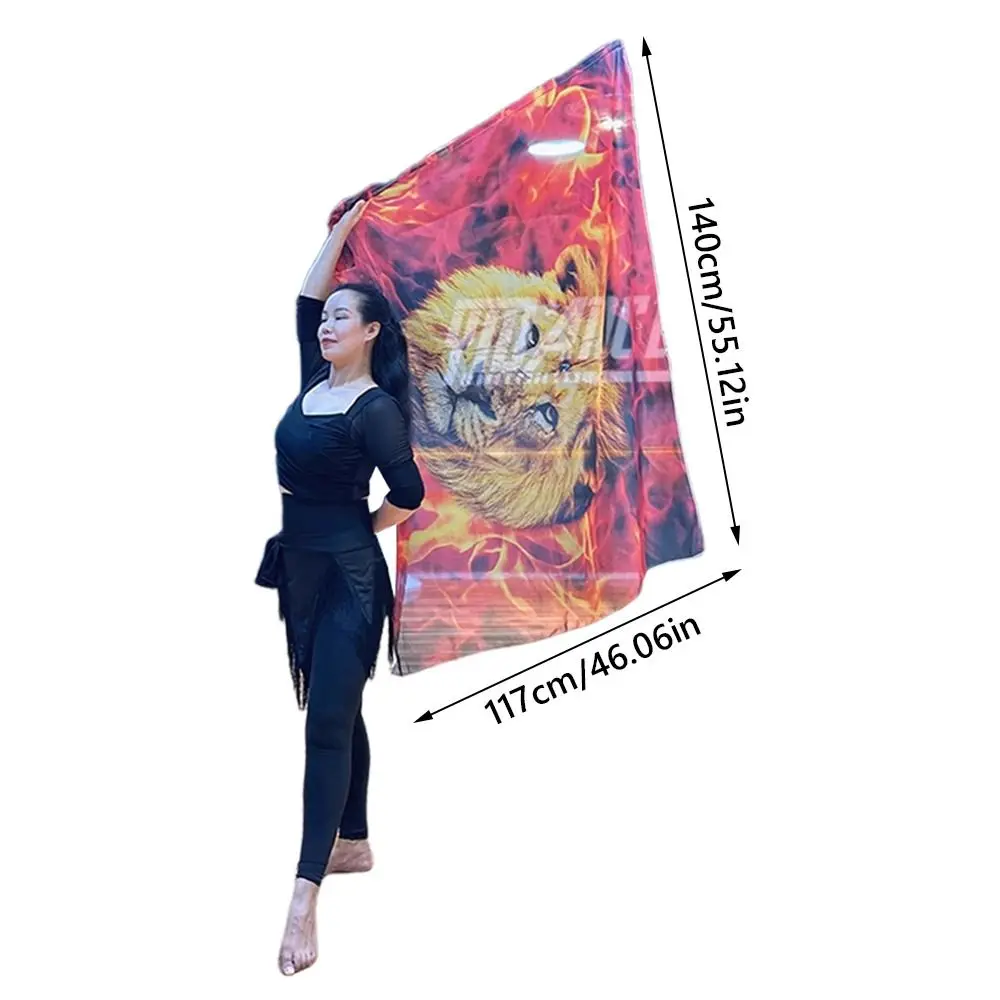 avec bâtons télescopiques, accessoires de danse du ventre, tiges évolutives, foulards multicolores colorés, drapeau léger et Portable