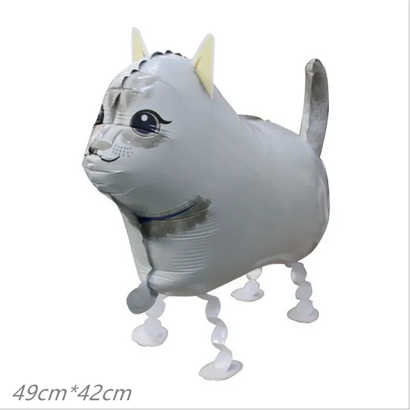 New Cartoon Aluminum Film Walking Blast Helium Tiger Dinosaur Panda Institution Birthday Party Decoration Children's Toy Animal