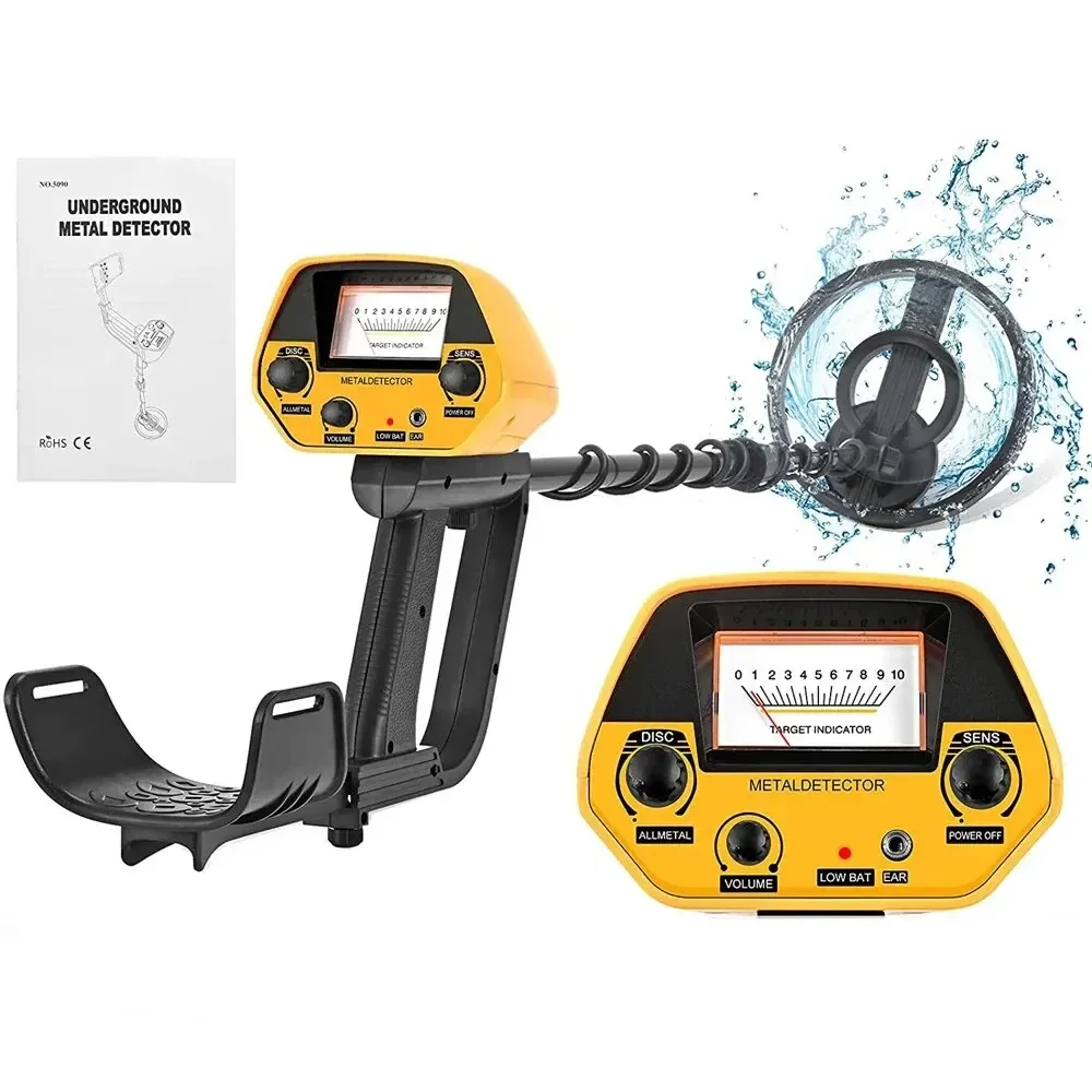 MD-5090 Metal Detector Detection Instrument Underground Metal Detector Metal Finder Gold Detector Hunter Treasure Gold Digger