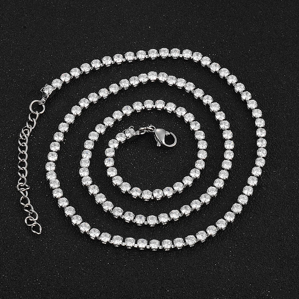 Edelstahlkette Hochwertiger Modeschmuck im Neo-Gothic-Stil für Männer und Frauen – Detail 3