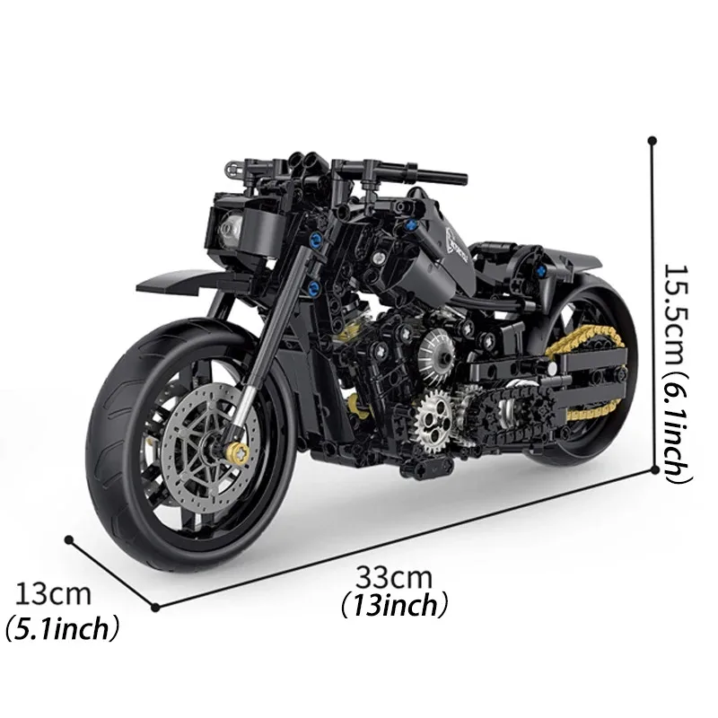 579 pçs clássico moto modelo de construção blocos moto estrada racer tijolos presentes natal brinquedos para crianças meninos adulto técnico