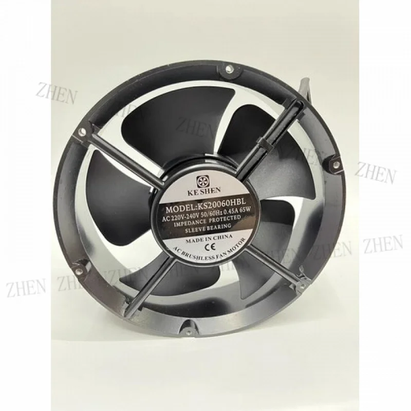 Y  1 Pc.  for  KE SHEN Fan KS20060HBL2  220V 20060 20CM  double ball fan Aluminum frame