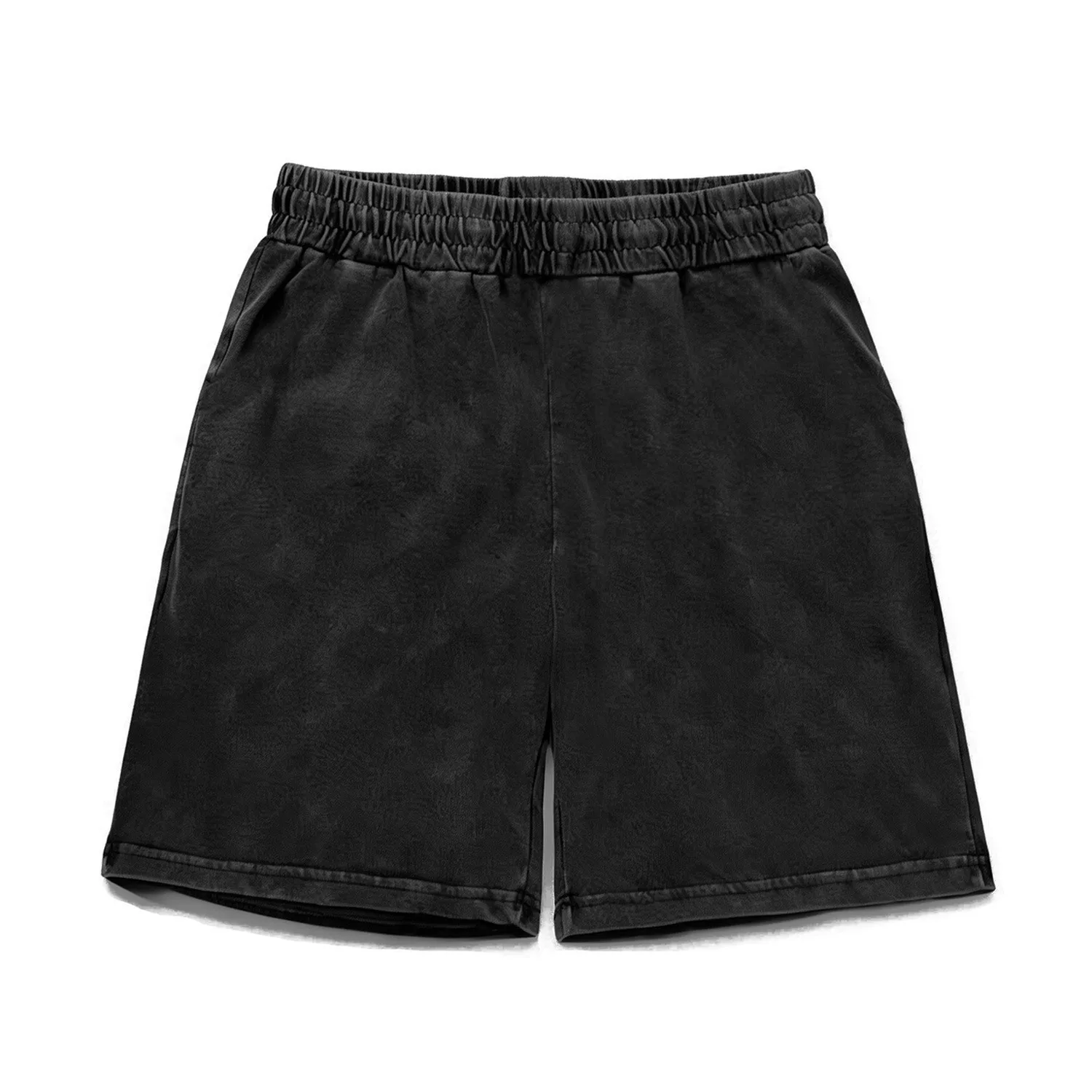 Men Summer Streetwear Letter Graphic Shorts Washed Distressed Shorts Loose Casual Trendy Brand Short Trousers