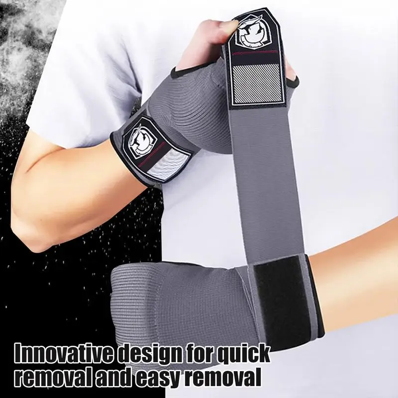 Half Finger Boxing Mittens Half Finger Shock-Absorbing Hand Wraps Protective Boxing Handwraps Multipurpose Mittens For Judo