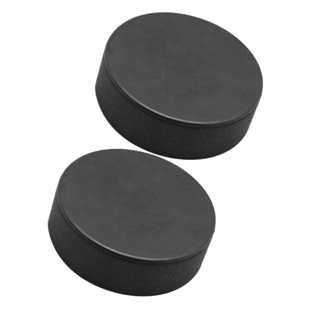 

2 Pcs Hockey Training Supplies Sports Parts Puck Classic Ice Race Pucks Practicing Practical Toy Game