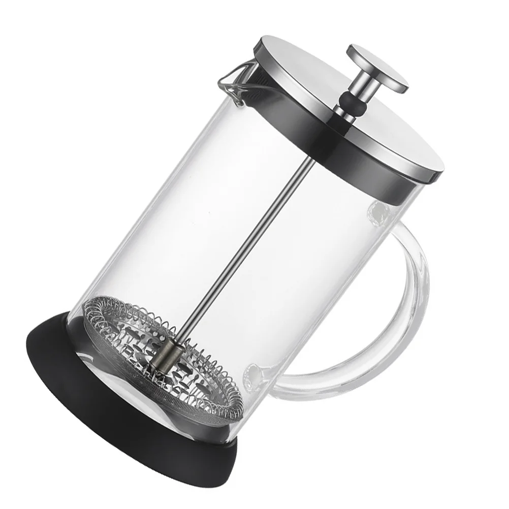 

1Pc 1000ml Stainless Steel Coffee Press Multi Function Coffee Pot Household Tea Kettle Infuser (Black)