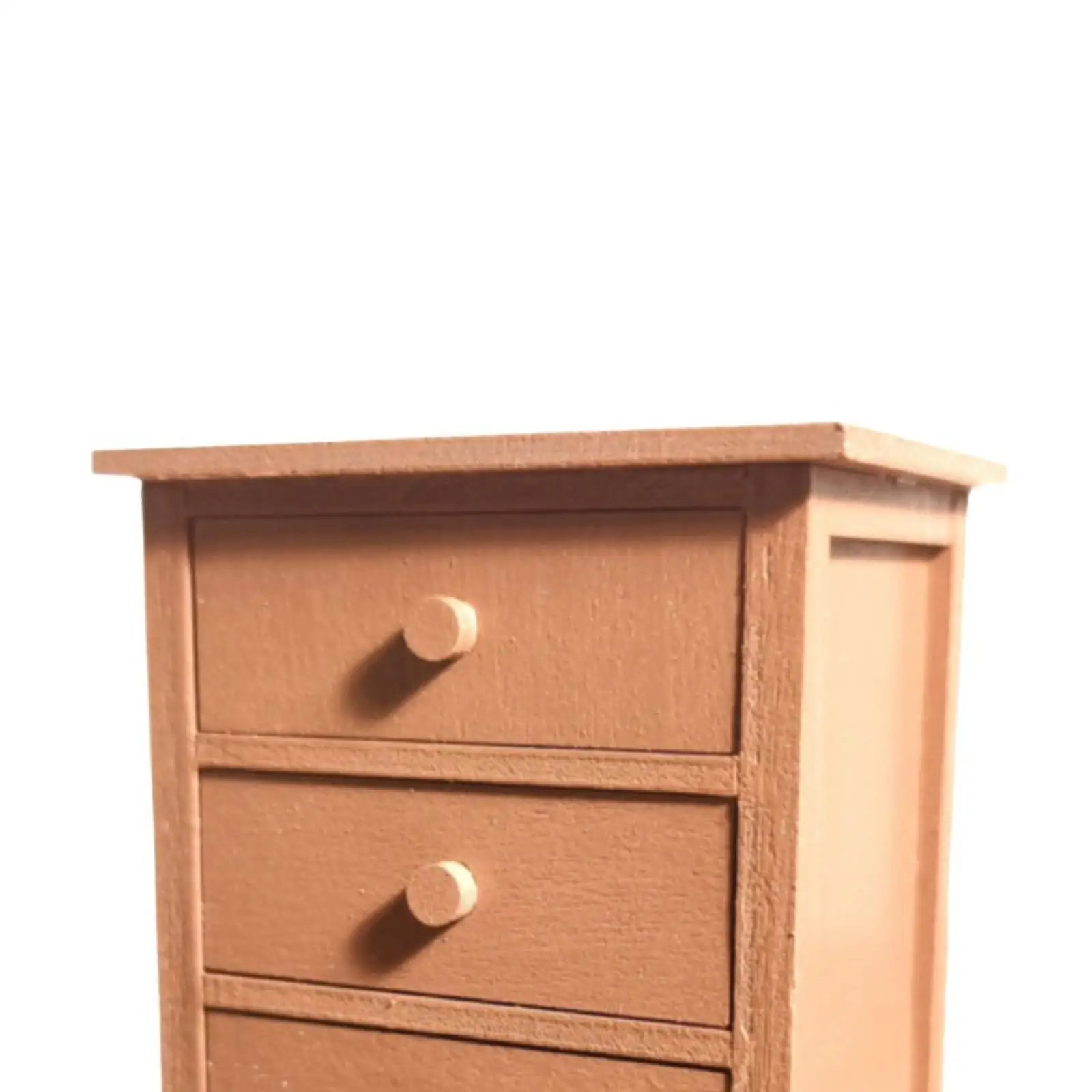 ドールハウス ミニチュア キャビネット 3 引き出しキャビネット モデル おもちゃ 装飾 リアル シンプル